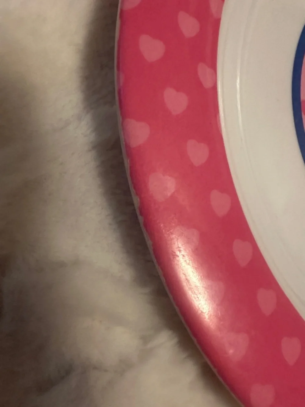 Vintage 1995 Polly Pocket - Roller Skater Design Melamine Dinner Plate Plastic
